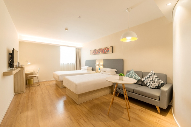 Bedroom, Hanting Hotel Wuhu Baiyuecheng, Wuhu