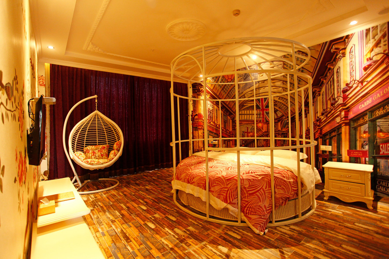 Bedroom 2, Jinting Chain. Via Boutique Hotel (Deyang Moore Shopping Plaza), Deyang