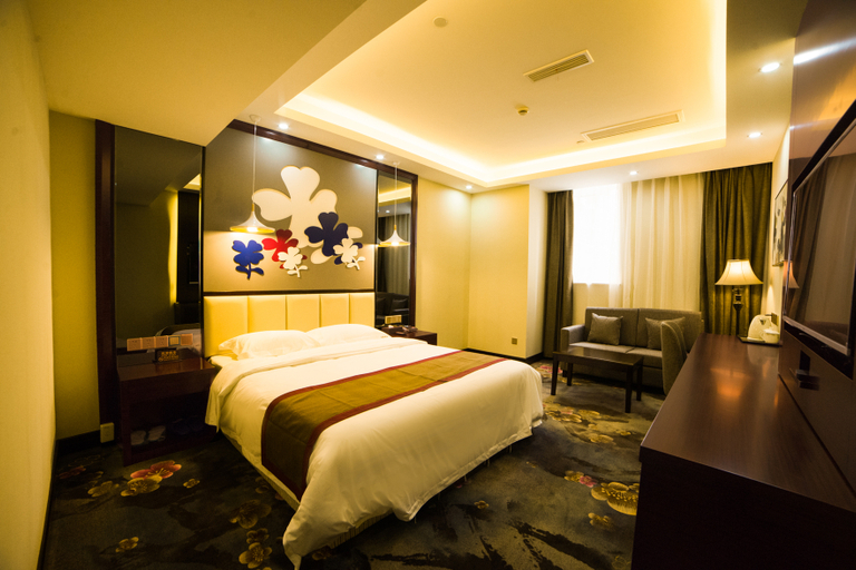 Bedroom 2, Flower Fragrance Hotel(Chengdu Damianpu Subway Station), Chengdu