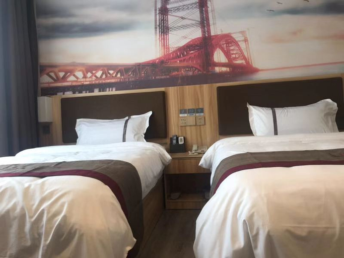 Bedroom 2, Shangkeyou Hotel (Meishan Pengshan District High Speed Rail Station Store), Meishan