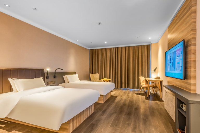 Bedroom 3, Hanting Premium Hotel Jining Yanzhou Jiuzhou Xintiandi, Jining