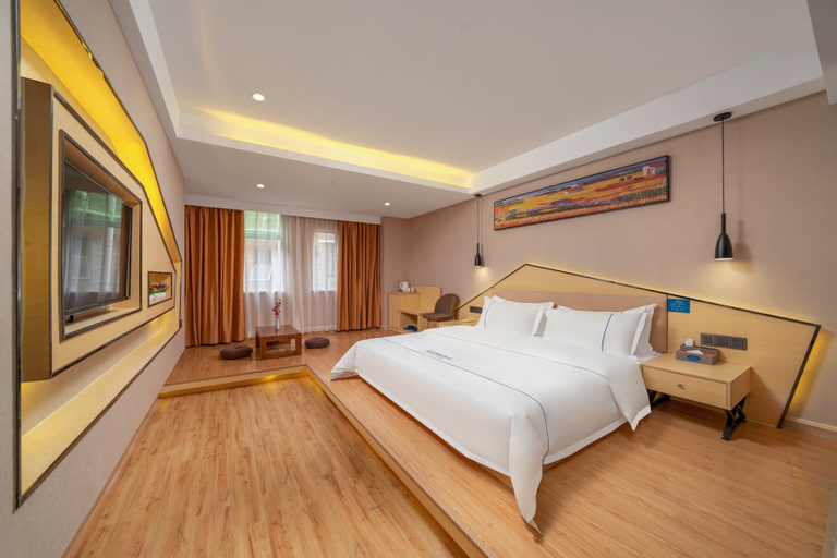 Bedroom 2, Guangzhou Baisi Elegant Hotel (Huadu Shiling), Guangzhou