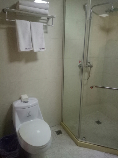 Bathroom, Runjia movie hotel, Huzhou