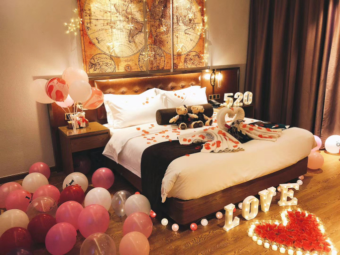 Bedroom 2, James Joyce Coffetel (Dawu Fuxing Mall), Xiaogan