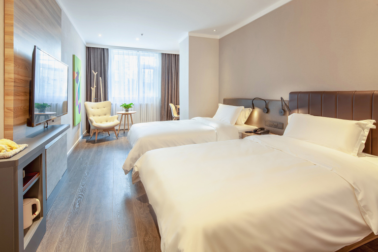 Bedroom 3, Hanting Premium Hotel Qingdao Taidong Metro Station, Qingdao