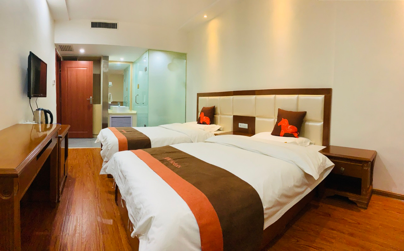 Bedroom 2, Jun Hotel Shaanxi Yulin Yuyang District Nanmen Bus Station, Yulin
