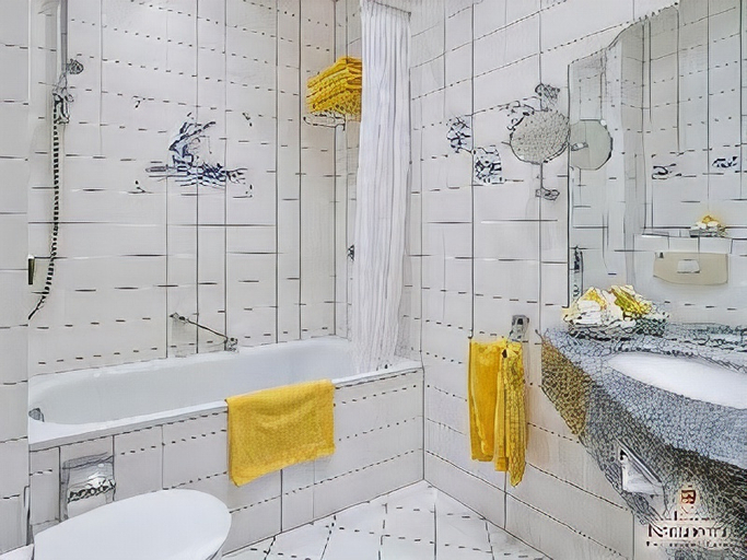 Bathroom 4, Inselhotel VierJahreszeiten, Leer