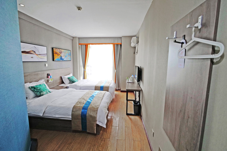 Bedroom 2, 志和ビジネスホテル 徳陽（高速鉄道駅）(德阳志和商务酒店(高铁站店)), Deyang