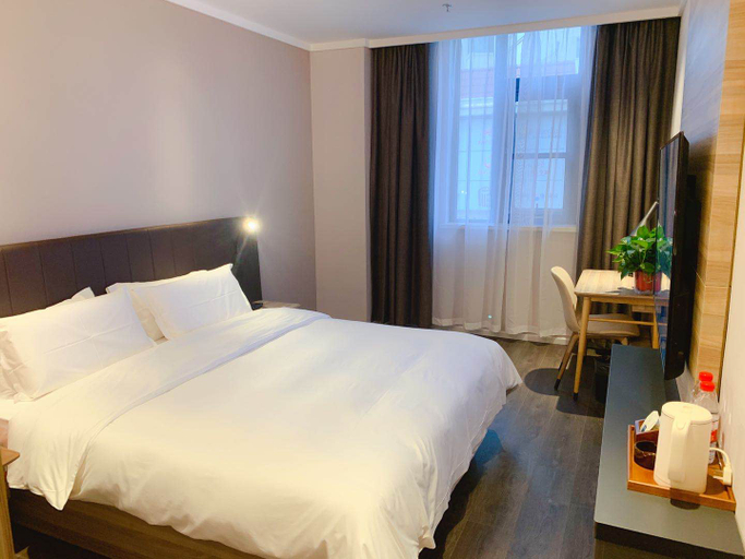 Bedroom 3, Hanting Premium Hotel Qingdao Chengyang Zhengyang Road Wanda, Qingdao