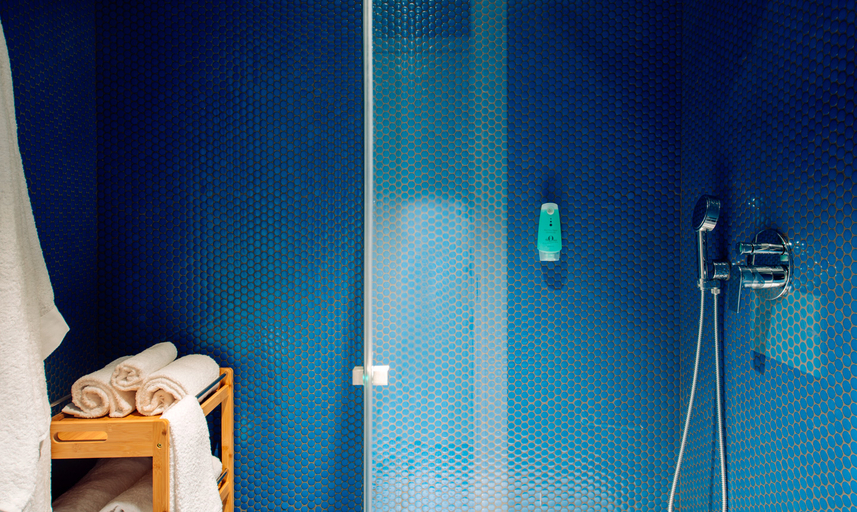 Bathroom 3, Air Rooms Rome Airport by HelloSky, Rome