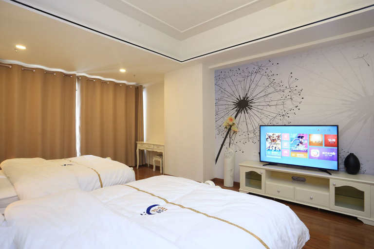 Bedroom 2, Youzhan Riverview Apartment (Guangzhou Nansha Wanda Branch), Guangzhou