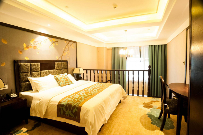 Bedroom, Qilinwan Hotel (Xiangyang Changhong Road Minfa Plaza), Xiangfan