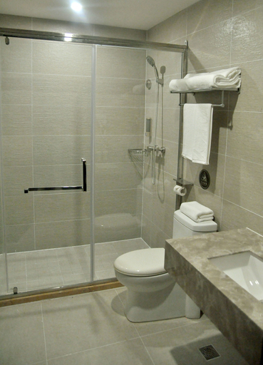 Bathroom, Homeinn Selected Hotel (Huanghua Canghai Road Xinyulou), Cangzhou