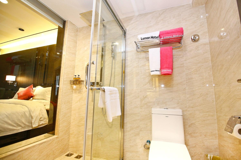 Bathroom, Xi'anLemon Hotel ( Xijing Hospital Tonghuamen Subway Station), Xi'an
