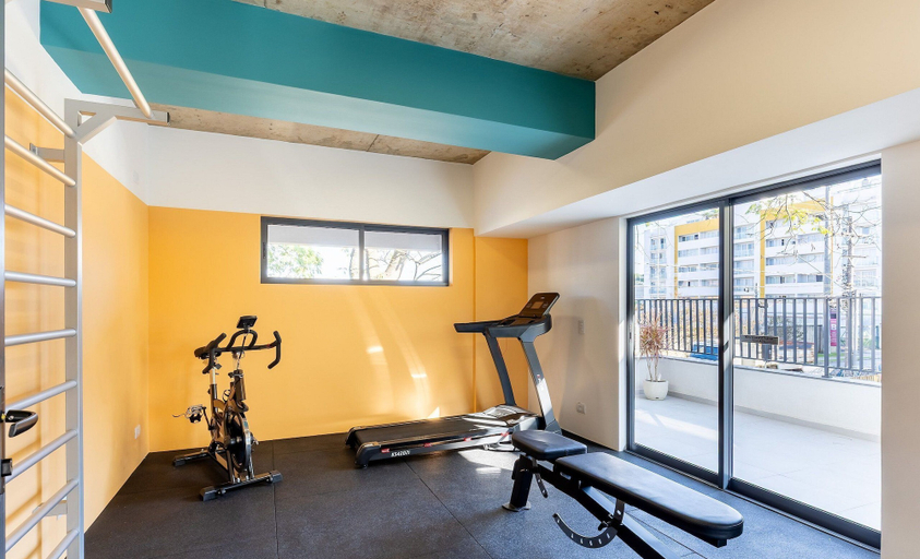 Fitness facility, Studio in Condo w/ gym 350m From PUC Ebi0603, Curitiba