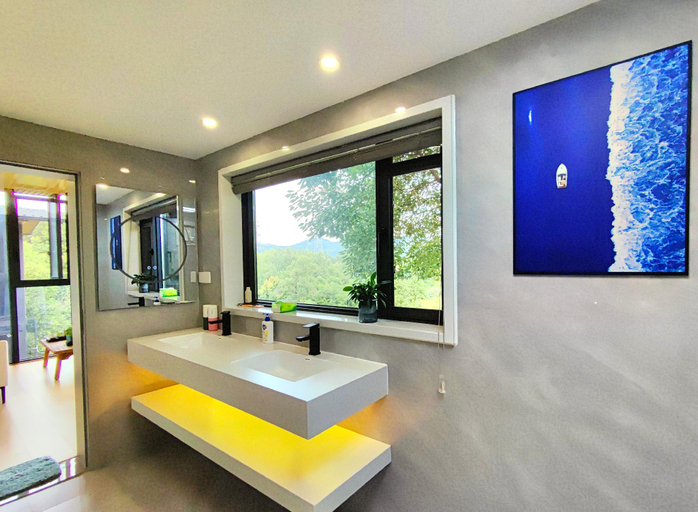 Bathroom 5, Watermelontree apartment near the AI, Chengdu