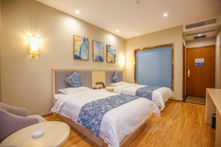 Bedroom, Hexuan Hotel, Chengdu