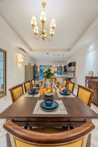 Dining 2, ELIVAAS Kensho Colva 4 Bhk with Pool, South Goa