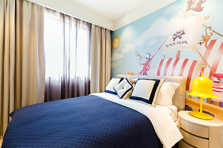 Bedroom 2, Shanghai Bailu All Suites Hotel (Zhoudeng Highway Kangxin Highway Branch), Shanghai