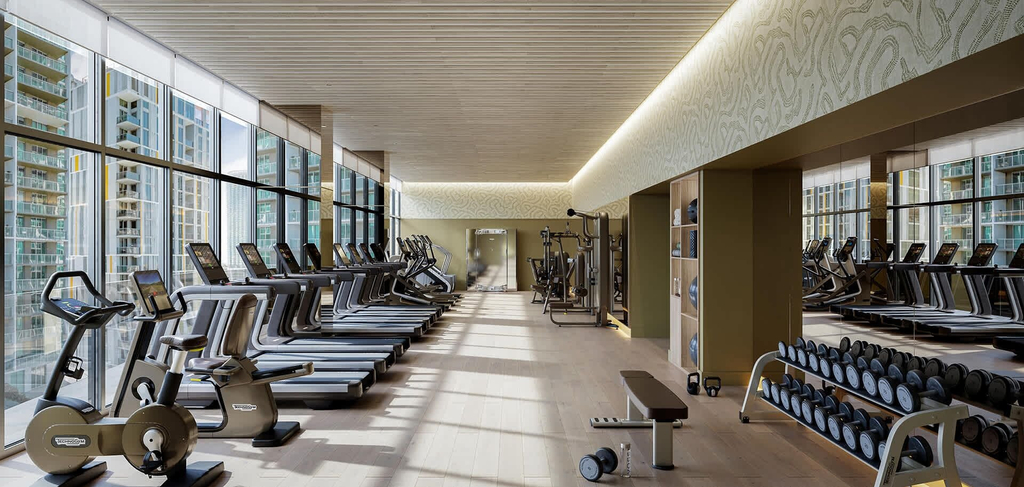 Fitness facility, Residence at Viceroy Brickell, Miami-Dade