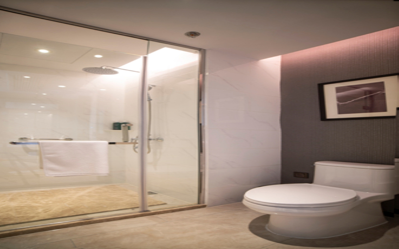 Bathroom, Magnotel Hotel(Dongtai tiaozi mud scenic spot store ), Yancheng