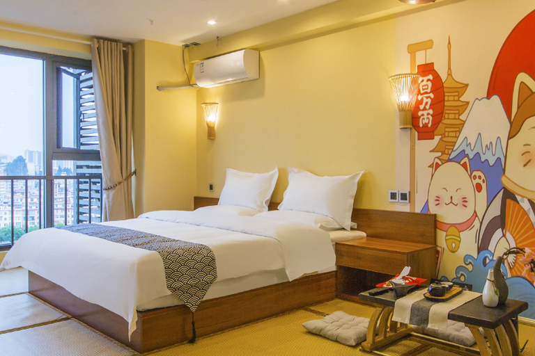 Bedroom, Yunduo Boutique Stay (Kunming Derun Langyue Bay), Kunming