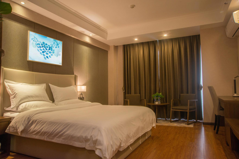 Bedroom, Horizontal line Hotel (Wuhan Xinhui Longyang village subway station store), Wuhan