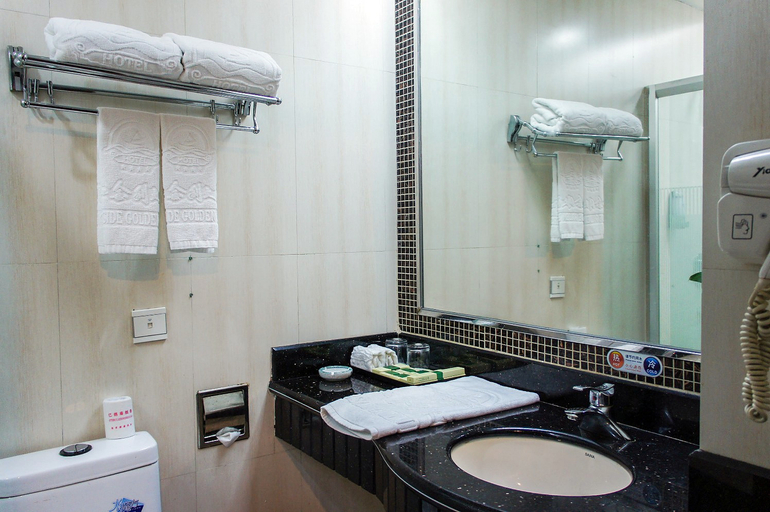 Bathroom 3, Riverside Golden Hotel, Heyuan