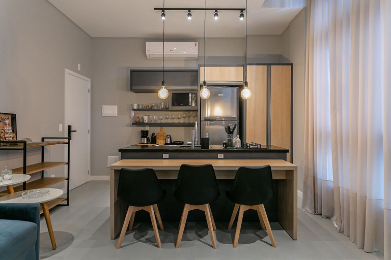 Dining, Modern Loft 750m From Canas Beach Tps201, Florianopolis