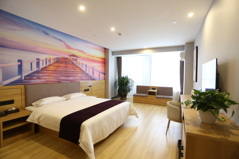 Bedroom 2, Homeinn Ripple Yun Hotel (Yu County Xiushui West Street), Yangquan