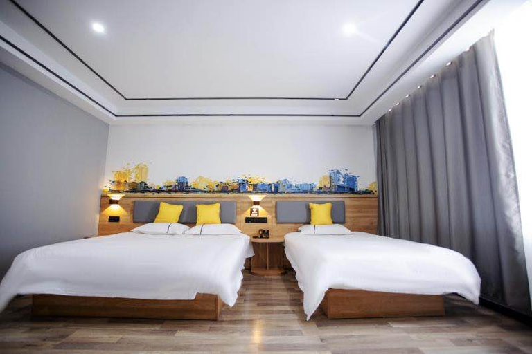 Bedroom 2, Clean Chain Hotel (Rizhao Lanshan Bus Station Store), Rizhao