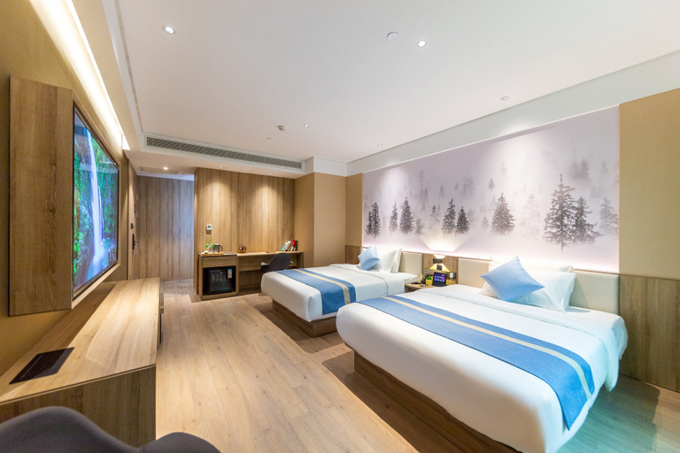 Bedroom 2, Lanzhou Puyue Hotel, Lanzhou