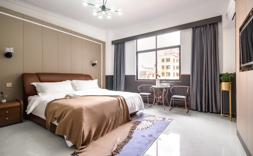 Bedroom 2, See You Later, Light Luxury Hotel (Haikou People's Hospital Store), Haikou