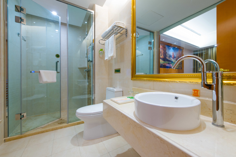 Bathroom 4, Vienna Hotel, Jiuquan