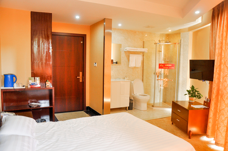 Bedroom 2, 린이 호텔 (자싱 시우저우 공원)(Linyi Hotel (Jiaxing Xiuzhou Park)), Jiaxing