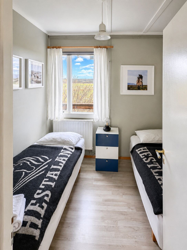 Bedroom 4, Hestaland Riverside Cottage, Borgarbyggð