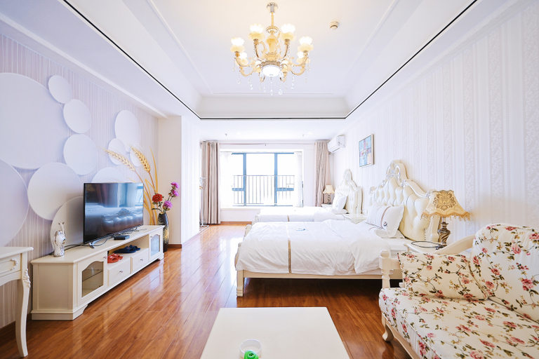 Bedroom 5, Youzhan Riverview Apartment (Guangzhou Nansha Wanda Branch), Guangzhou