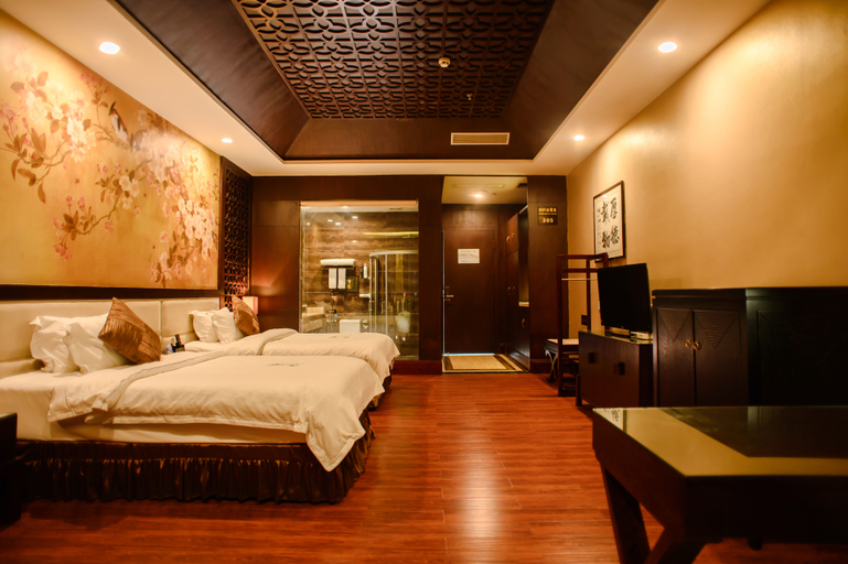 Bedroom, Yanbang Inn, Zigong