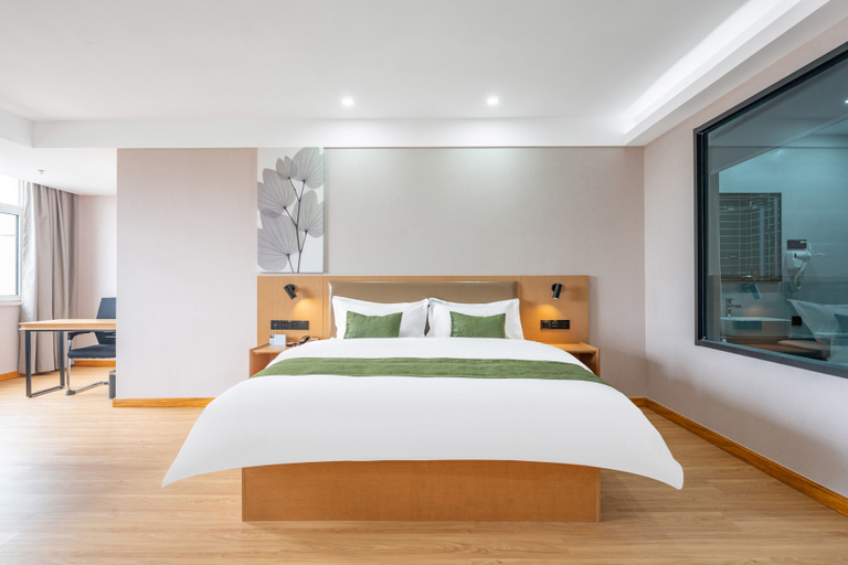 Bedroom, GreenTree Zhixuan Hotel (Zhucheng Longyuan Shangcheng), Weifang