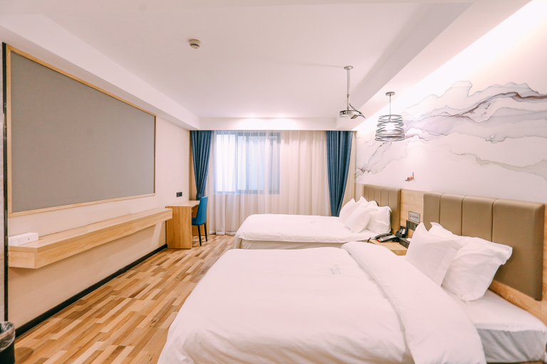 Bedroom 4, Qingmu Select Hotel (Ma'anshan Geyang Road Lvzhou Huayuan), Ma'anshan