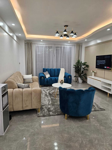 Living area 2, Cozy Gardens View Palace Apartment, Dagoretti North