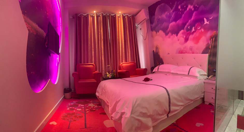 Bedroom 2, Binxian love only theme hotel, Xianyang