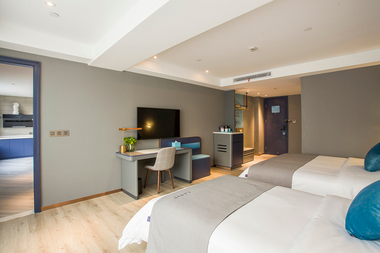Bedroom 2, Lanou Hotel (Zhenjiang Railway Station Xijindu Branch), Zhenjiang