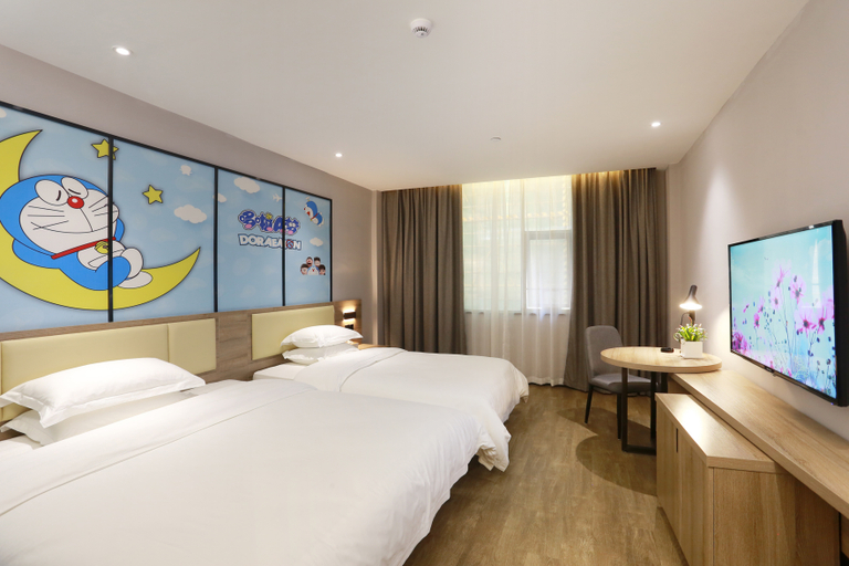 Bedroom 2, Qianyi Hotel (Beiliu Wanda Plaza Branch), Yulin
