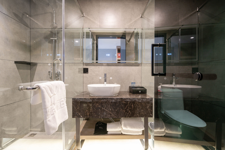 Bathroom 4, Hanting Premium Hotel Ordos Kangbashi Scenic, Ordos