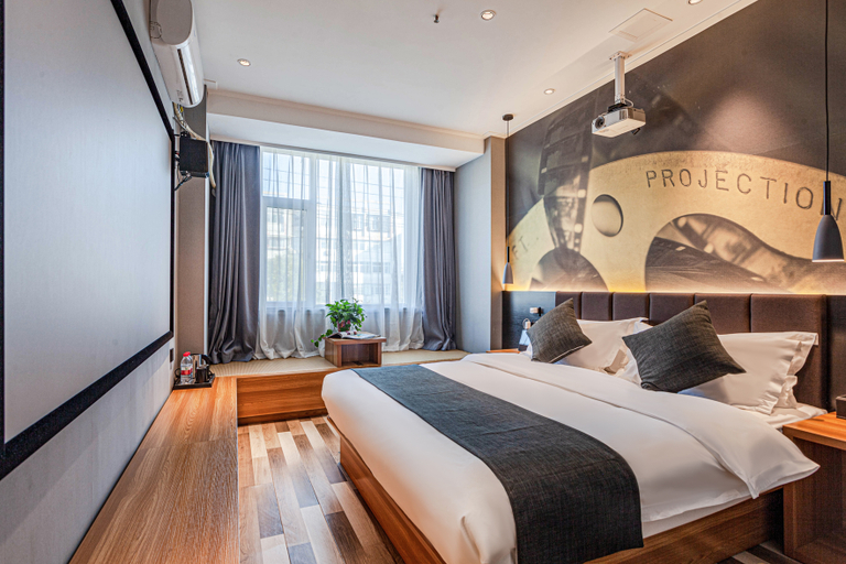 Bedroom 2, Linfen grey whale Intelligent Hotel (Pingyang Plaza store), Linfen