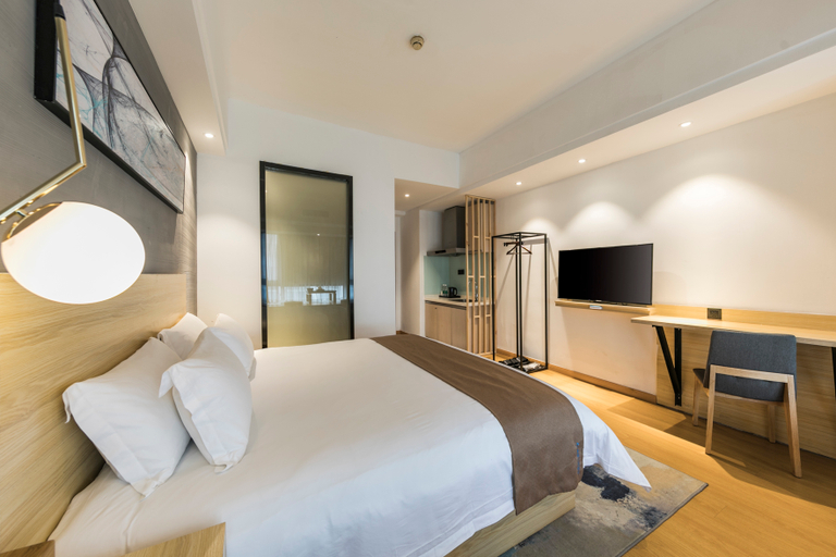 Bedroom 2, 푸저우 모던 홀리데이 호텔 창산 완다 브랜치, Fuzhou