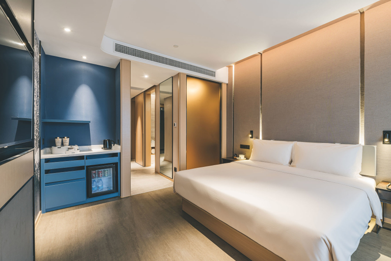 Bedroom, Atour Hotel Shaoxing Shangyu E-You Town, Shaoxing