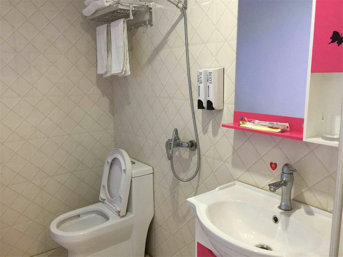 Bathroom 3, Sweet Theme Hotel (Dijiao Branch), Wuhan