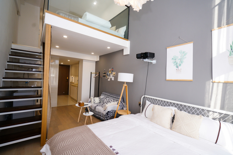 Bedroom, Huayushi Apartment Hotel, Zhuhai
